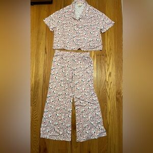 Pink Snoopy-Print womens Pajama Set -  Cotton Sleepwear. Removed tags, new!